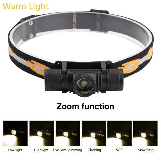 Rechargeable Adjustable LED Power Headlamp USB Flashlight Waterproof Headlight Torch Light Work Lamp For Outdoors Camping Running Survival Hiking - STEVVEX Lamp - 200, Flashlight, Gadget, Headlamp, Headlight, lamp, Rechargeable Flashlight, Rechargeable Headlamp, Rechargeable Headlight, Rechargeable Torchlight, Torchlight, Waterproof Flashlight, Waterproof Headlamp, Waterproof Headlight, Waterproof Torchlight - Stevvex.com