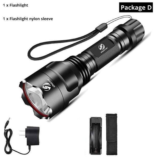 Rechargeable Adjustable Zoomable Waterproof LED Flashlight Super bright LED Tactical Torch Flashlight For Night Riding Camping Hiking Hunting & Indoor Activities - STEVVEX Lamp - 200, Bright Flashlight, Camping Flashlight, Camping lamp, Camping Torchlight, Flashlight, Rechargeable Flashlight, Rechargeable LED Flashlight, Rechargeable LED Torchlight, Rechargeable Torchlight, Waterproof Flashlight, Waterproof LED Flashlight, Waterproof LED Torchlight, Waterproof Torchlight - Stevvex.com