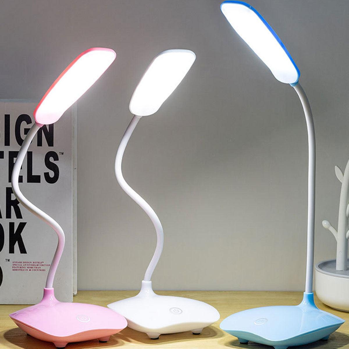 Rechargeable Table Lamp Desk Light Study Room Lamp, Modern Table Lamp, Flexible for Students To Read, Study Room Table Lamp Decorative Table Lamp Cute Study Lamps for Bedroom Décor