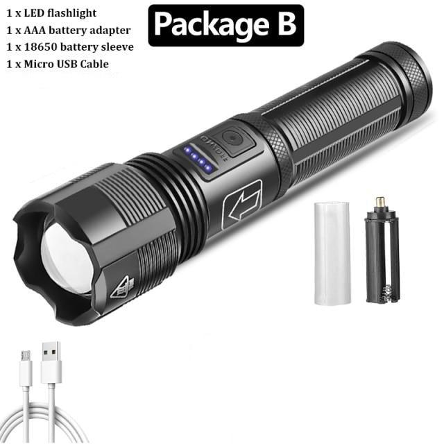 Rechargeable Tactical Flashlight USB LED High Quality Zoomable Torchlight High Lumen Super Bright Flashlight Waterproof Flashlight For Outdoor Best Camping Hiking Riding Flashlight - STEVVEX Lamp - 200, Flashlight, Gadget, Headlamp, Headlight, Headtorch, lamp, LED Flashlight, LED Headlight, Rechargeable Flashlight, Rechargeable Headlamp, Rechargeable Headlight, Rechargeable Torchlight, Torchlight, Zoomable Flashlight - Stevvex.com