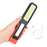 Rechargeable USB LED Work Lights Bright Flashlight and Work Light with Clip and Magnetic Base and Rotatable Clip Magnetic Flashlight For Working Inspection Camping Car Repair Maintenance - STEVVEX Lamp - 200, Flashlight, Gadget, Headlamp, Headlight, lamp, LED Flashlight, LED Headlight, Rechargeable Flashlight, Rechargeable Headlamp, Rechargeable Headlight, Rechargeable Torchlight, Rotatable Headlight, Torchlight, USB Flashlight, USB Headlight - Stevvex.com
