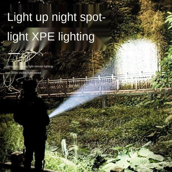 Rechargeable Zoomable Portable LED Super Bright Flashlight  Special Forces Strong Light  Outdoor Night Household Flashlight Special Filter Lens For Medical Chemical Bioinstrumentation Rock and Mineral Fluorescent Glowing