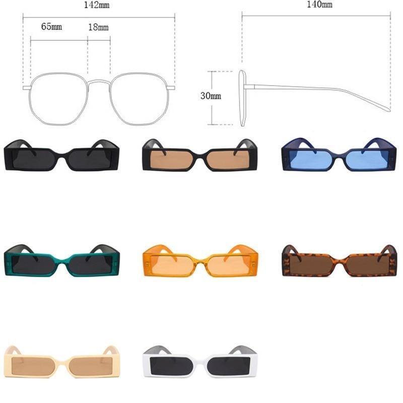 Rectangle Retro Sunglasses Trendy Small Rectangle Sunglasses Women Men Vintage Thick Frame Small Square Glasses n Small Glasses For  Men Modern Design Lightweight Frames Sunglasses For Summer