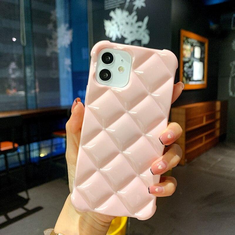 Red Elegant Phone Case For iPhone 13 12 14 Pro Max Candy Colors Premium Soft Silicone Rubber Full-Body Protective Bumper Case for iPhone Shockproof Soft Back Cover