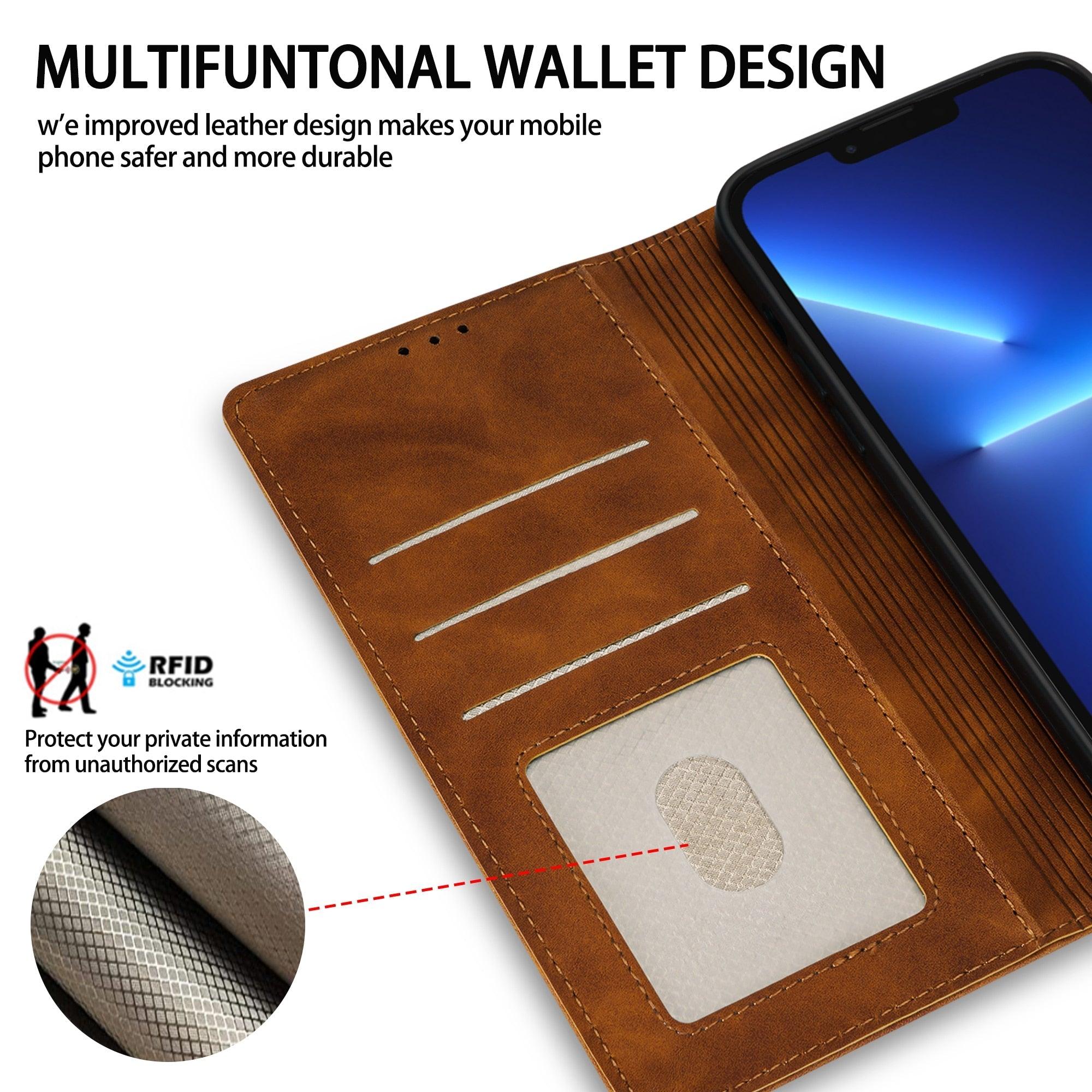 Redmi Note 11 Pro Case with Card Holder Leather Flip Case with Magnetic Full Protection for Xiaomi Redmi Note 11S 11 10S 9S 8T 8 10 Pro 10A 10C 9C 9T 9A Flip Cover Mi Poco C40 X4 X3 GT M3 M4 M5S F4 F3 5G