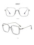 Reflect And Filter Blue Light Stylish Ultralight TR90 Anti Blue Light Reading Glasses For Men And Women Frame Transparent Square Oversize Eyeglasses Unisex Glasses