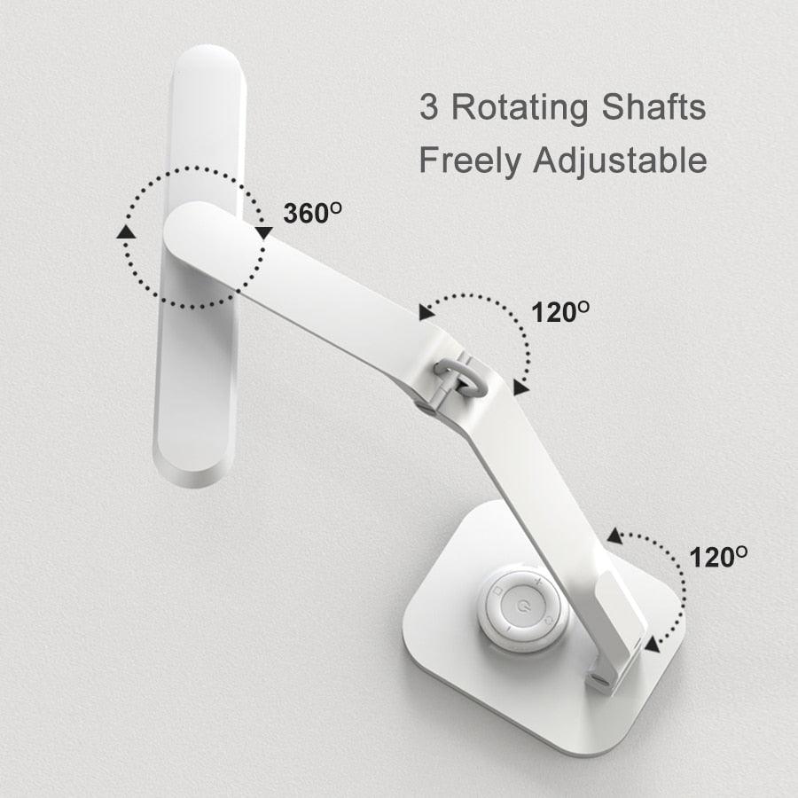 Remote Control LED Desk Lamp Eye-Caring Adjustable Office Lamp USB Charging Touch Control Memory Function Reading Table Lights Decorative Table Lamp Cute Study Lamps for Bedroom Décor