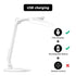 Remote Control LED Desk Lamp Eye-Caring Adjustable Office Lamp USB Charging Touch Control Memory Function Reading Table Lights Decorative Table Lamp Cute Study Lamps for Bedroom Décor