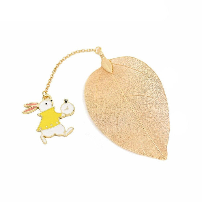 Retro Alloy Metal Bookmarks Cute Girls Rabbit Leaves Bookmark For Books Accessories Teachers Gifts Office School Stationery Vintage Alloy Metal Bookmark Cute Girl Rabbit Leaf Bookmark Book Accessories Teacher Gift Office School Stationery