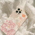 Retro Big Flower Soft Silicone Leather Phone Case For iphone 13 11 pro max 12 mini 7 8 plus x xr xs max Cute Unique Trendy Slim Silicone Case for iPhone Pro Max
