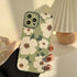 Retro Big Flower Soft Silicone Leather Phone Case For iphone 13 11 pro max 12 mini 7 8 plus x xr xs max Cute Unique Trendy Slim Silicone Case for iPhone Pro Max
