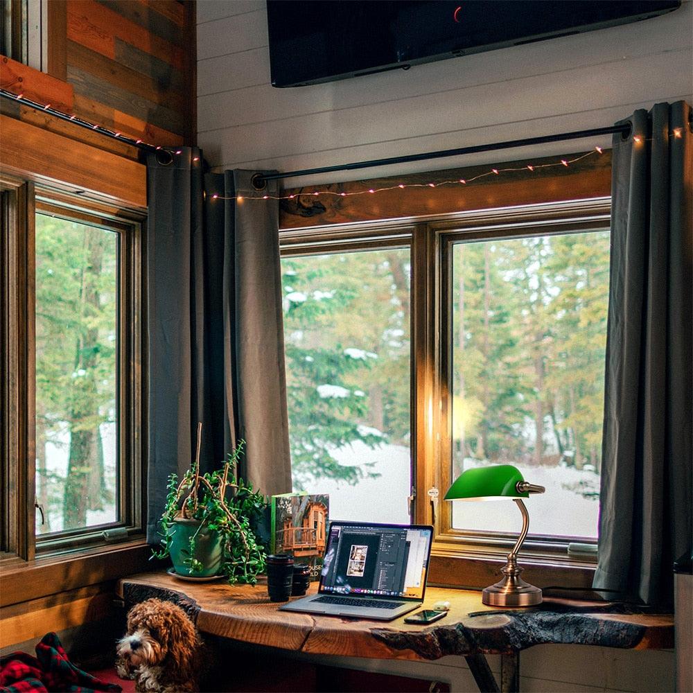 Retro Mini Desk Eye Protection LED G9 Bank Desk Light Bedroom Bedside CoffeeShop Office Bar Table Cafe Decorative Table Lamp Decorative Table Lamp Cute Study Lamps for Bedroom Décor