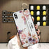 Rose Flowers Wrist Strap Phone Cases For iPhone 13 12 11 14 pro MAX X XR XS MAX 7 8 Plus Cover  Hand Band Cases Soft Full Protection Slim Colorful Protective Phone Case For iPhone