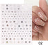Rose Gold Star 3D Nail Stickers Silver Black White Star Heart Transfer Stickers for Nails DIY Decals Manicures Decoration Tips Nail Art Decals Water Transfer Nail Decals Sticker For Pretty Girl Self-Adhesive Nail Decals Designer Nail Stickers for Acrylic - ALLURELATION - 3D Nail Stickers, 554, beautiful nail, cartoon nail, Decals Manicures, decorate, Decoration Tips, Designer, Designer Nail, Manicures, Nail Art, Nail Stickers, Self-Adhesive Nail, Stickers - Stevvex.com