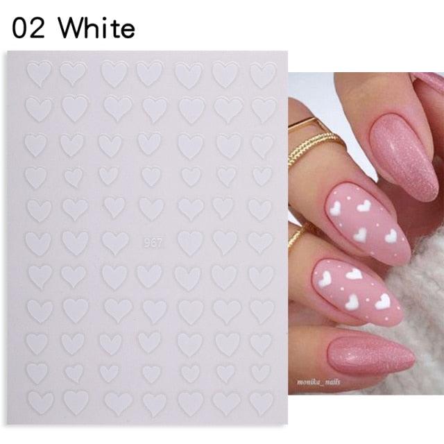 Rose Gold Star 3D Nail Stickers Silver Black White Star Heart Transfer Stickers for Nails DIY Decals Manicures Decoration Tips Nail Art Decals Water Transfer Nail Decals Sticker For Pretty Girl Self-Adhesive Nail Decals Designer Nail Stickers for Acrylic - ALLURELATION - 3D Nail Stickers, 554, beautiful nail, cartoon nail, Decals Manicures, decorate, Decoration Tips, Designer, Designer Nail, Manicures, Nail Art, Nail Stickers, Self-Adhesive Nail, Stickers - Stevvex.com