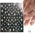 Rose Gold Star 3D Nail Stickers Silver Black White Star Heart Transfer Stickers for Nails DIY Decals Manicures Decoration Tips Nail Art Decals Water Transfer Nail Decals Sticker For Pretty Girl Self-Adhesive Nail Decals Designer Nail Stickers for Acrylic - ALLURELATION - 3D Nail Stickers, 554, beautiful nail, cartoon nail, Decals Manicures, decorate, Decoration Tips, Designer, Designer Nail, Manicures, Nail Art, Nail Stickers, Self-Adhesive Nail, Stickers - Stevvex.com