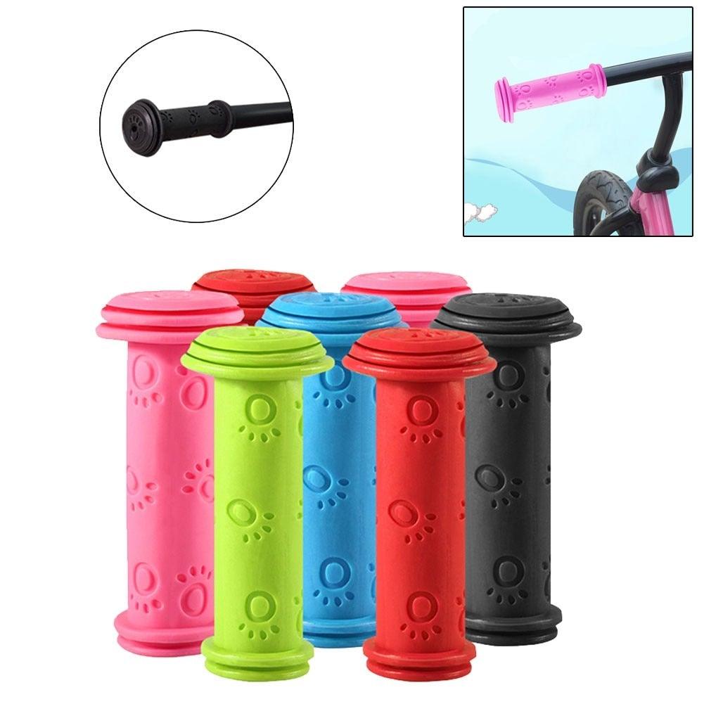 Rubber Bike Bicycle Handle Bar Grips Tricycle Scooter Handlebar For Kids Child Colorful Non-Slip Cycling Handlebar Grips New Kids Bike Security Grips With Impact Protection For Balance Bikes