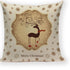 Santa Claus Happy Christmas Cute Deer Decorative Merry Christmas Throw Cushion Covers Tree Reindeer Star Pillow Case For Party Home Decoration Navidad Gift Bed Throw Pillows Case 45x45CM