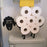 Sheep Decorative Toilet Paper Holder Bathroom Hardware Tissue Storage Toilet Roll Holder Bathroom Accessories Iron Paper Storage Sheep Toilet Paper Roll Holder  Metal Wall Mounted  Free Standing Bathroom Tissue Storage