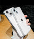 Shining Glitter Transparent Phone Case For iPhone 12 13 14 Pro Max Luxury Transparent Soft Frame Sparkly Phone Case for Women Girls Sparkle Design Anti-Scratch Soft Slim Fit Shockproof Protective Case Cover