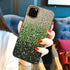 Shiny Green Multicolored Phone Case for IPhone 14 13 12 Pro Max Elegant Glitter Star Rhinestone Diamond Cover Luxury Sparkle Crystal Rhinestone Shiny Glitter Full Clear Stones Back Phone Cover