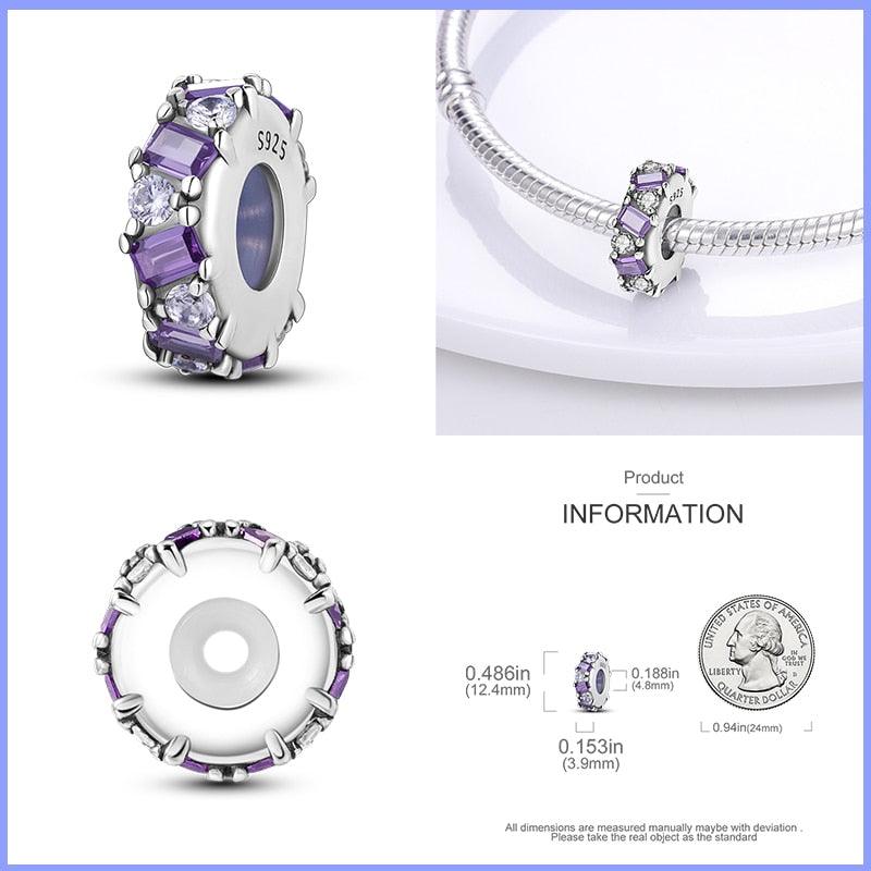 Silicone Spacer Beads 925 Sterling Silver Colorful Zircon Cat's Claw Charms Beads Fit Original Bracelet Fine Jewelry Sterling Silver Pendant For Girls Jewelry Beads Gifts for Women