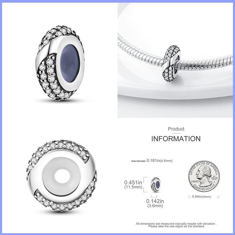 Silicone Spacer Beads 925 Sterling Silver Colorful Zircon Cat's Claw Charms Beads Fit Original Bracelet Fine Jewelry Sterling Silver Pendant For Girls Jewelry Beads Gifts for Women