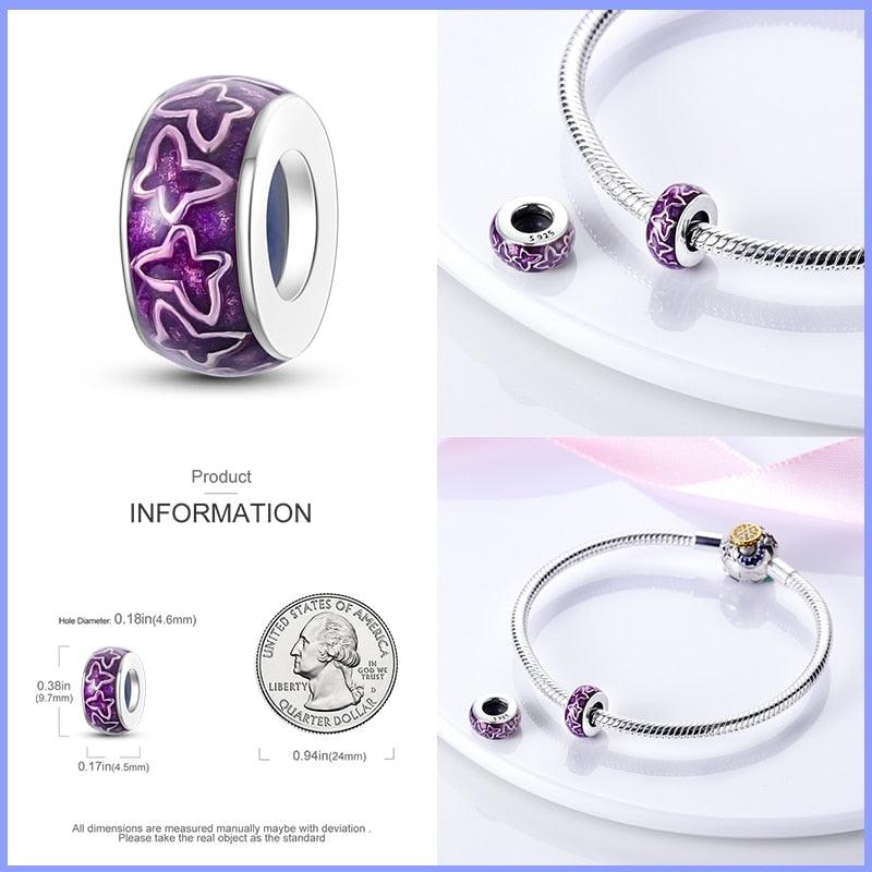 Silicone Spacer Beads 925 Sterling Silver Colorful Zircon Cat's Claw Charms Beads Fit Original Bracelet Fine Jewelry Sterling Silver Pendant For Girls Jewelry Beads Gifts for Women