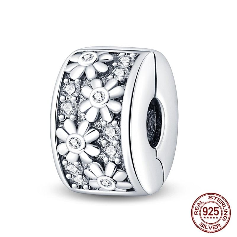 Silicone Spacer Beads 925 Sterling Silver Colorful Zircon Cat's Claw Charms Beads Fit Original Bracelet Fine Jewelry Sterling Silver Pendant For Girls Jewelry Beads Gifts for Women