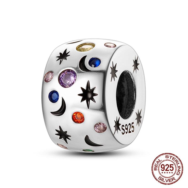 Silicone Spacer Beads 925 Sterling Silver Colorful Zircon Cat's Claw Charms Beads Fit Original Bracelet Fine Jewelry Sterling Silver Pendant For Girls Jewelry Beads Gifts for Women