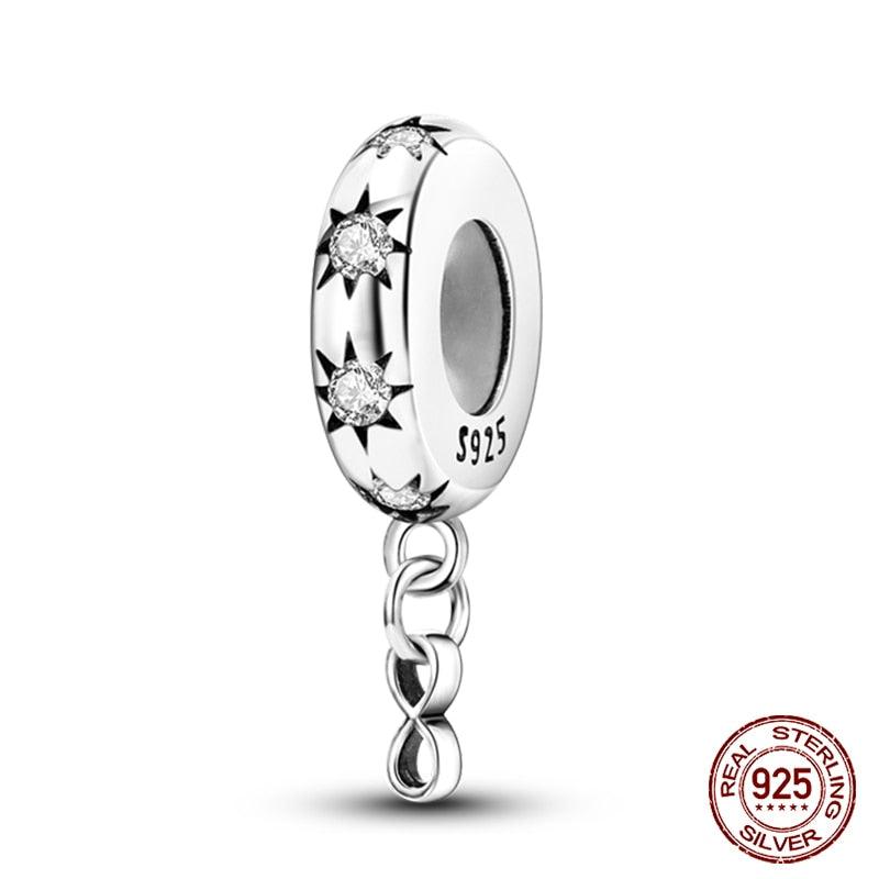 Silicone Spacer Beads 925 Sterling Silver Colorful Zircon Cat's Claw Charms Beads Fit Original Bracelet Fine Jewelry Sterling Silver Pendant For Girls Jewelry Beads Gifts for Women