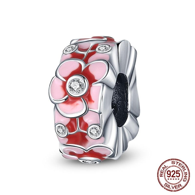 Silicone Spacer Beads 925 Sterling Silver Colorful Zircon Cat's Claw Charms Beads Fit Original Bracelet Fine Jewelry Sterling Silver Pendant For Girls Jewelry Beads Gifts for Women