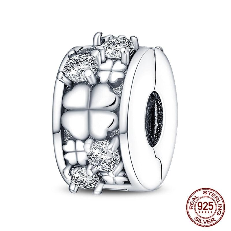 Silicone Spacer Beads 925 Sterling Silver Colorful Zircon Cat's Claw Charms Beads Fit Original Bracelet Fine Jewelry Sterling Silver Pendant For Girls Jewelry Beads Gifts for Women