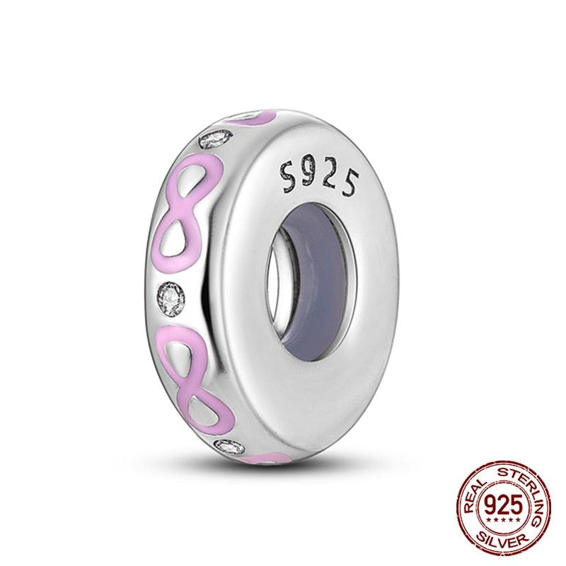 Silicone Spacer Beads 925 Sterling Silver Colorful Zircon Cat's Claw Charms Beads Fit Original Bracelet Fine Jewelry Sterling Silver Pendant For Girls Jewelry Beads Gifts for Women