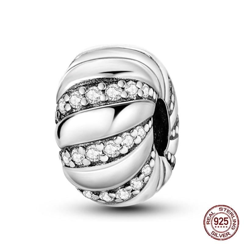 Silicone Spacer Beads 925 Sterling Silver Colorful Zircon Cat's Claw Charms Beads Fit Original Bracelet Fine Jewelry Sterling Silver Pendant For Girls Jewelry Beads Gifts for Women