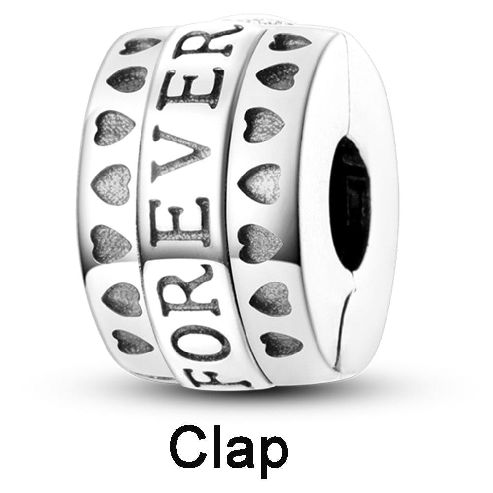 Silicone Spacer Stopper Clip Charms Beads 925 Sterling Silver Fit Original Necklace Bracelet Gift Women Mixed Purple Resin Imitation Glass Spacer Beads Assortments Rhinestone Large Hole Beads for Necklace Bracelet Jewelry Findings Making - beads - - Stevvex.com