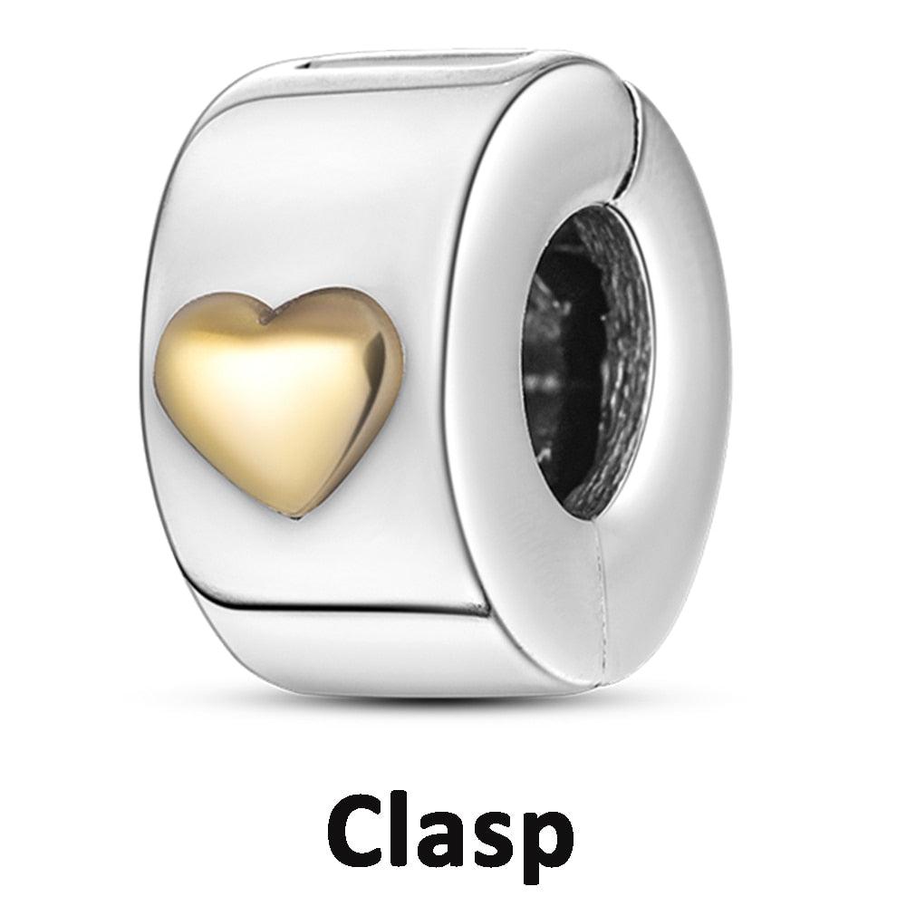 Silicone Spacer Stopper Clip Charms Beads 925 Sterling Silver Fit Original Necklace Bracelet Gift Women Mixed Purple Resin Imitation Glass Spacer Beads Assortments Rhinestone Large Hole Beads for Necklace Bracelet Jewelry Findings Making - beads - - Stevvex.com