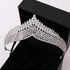 Silver Gold Color Crystal Crowns Bride Tiara Fashion Queen For Wedding Crown Headpiece Wedding Hair Jewelry Accessories  Wedding Crown Bride Tiaras Hair Jewelry Crystal Diadem Prom Party Pageant Accessories