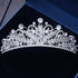 Silver Gold Color Crystal Crowns Bride Tiara Fashion Queen For Wedding Crown Headpiece Wedding Hair Jewelry Accessories  Wedding Crown Bride Tiaras Hair Jewelry Crystal Diadem Prom Party Pageant Accessories