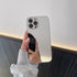 Silver Golden Mirror Shockproof Case for iPhone 14 13 12 Pro Max 11 Hard Back Cover Crystal Transparent Cover Shockproof Protective Bumper Mirror Case for iPhone