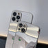 Silver Golden Mirror Shockproof Case for iPhone 14 13 12 Pro Max 11 Hard Back Cover Crystal Transparent Cover Shockproof Protective Bumper Mirror Case for iPhone