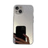 Silver Golden Mirror Shockproof Case for iPhone 14 13 12 Pro Max 11 Hard Back Cover Crystal Transparent Cover Shockproof Protective Bumper Mirror Case for iPhone