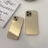 Silver Golden Mirror Shockproof Case for iPhone 14 13 12 Pro Max 11 Hard Back Cover Crystal Transparent Cover Shockproof Protective Bumper Mirror Case for iPhone