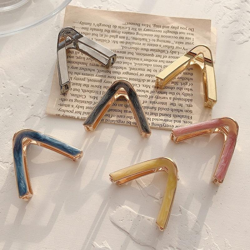 Simplicity Claw Clip Women Hair Clip Elegant Geometric Shape Hair Clips Girls Hair Claw Hair Barrettes Gorgeous Hair Accessories For Women