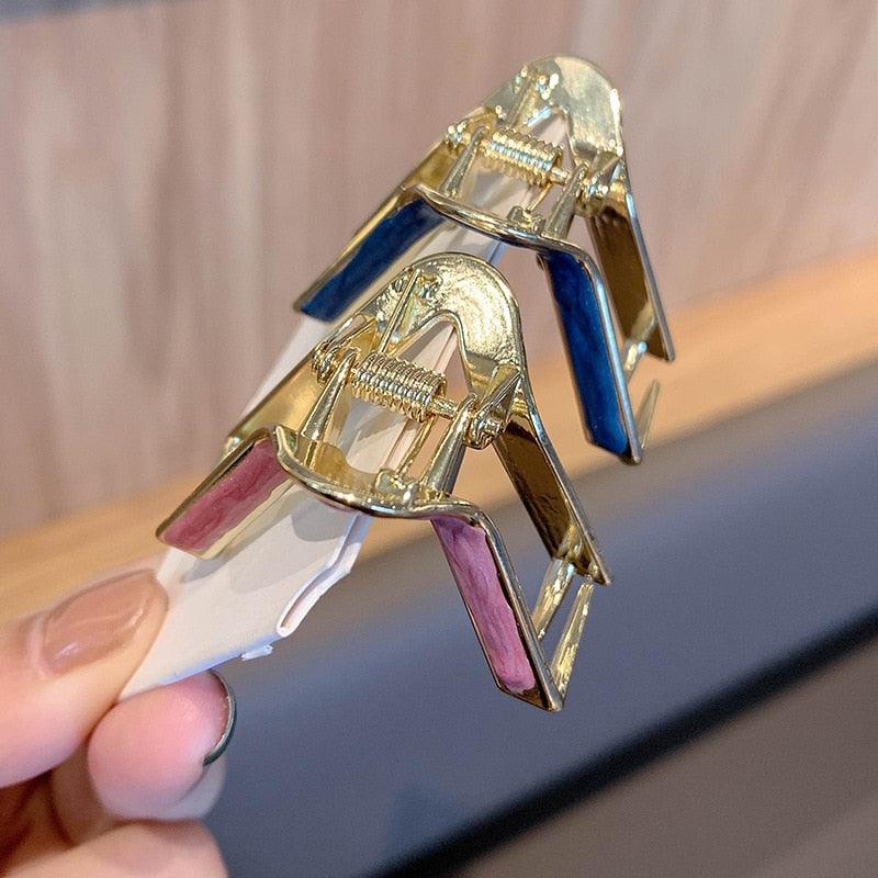 Simplicity Claw Clip Women Hair Clip Elegant Geometric Shape Hair Clips Girls Hair Claw Hair Barrettes Gorgeous Hair Accessories For Women
