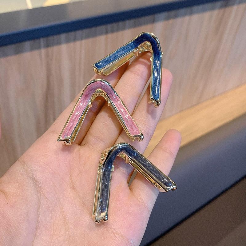 Simplicity Claw Clip Women Hair Clip Elegant Geometric Shape Hair Clips Girls Hair Claw Hair Barrettes Gorgeous Hair Accessories For Women