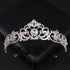 Simulated Pearls Crystal Wedding Tiaras And Crowns For Queen Princess Gold Silver Color Women Hair Jewelry Luxury Crystal Bridal Crown Tiaras Fashion Hair Jewelry Diadem Tiara For Women Bride Wedding Hair Accessories