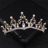 Simulated Pearls Crystal Wedding Tiaras And Crowns For Queen Princess Gold Silver Color Women Hair Jewelry Luxury Crystal Bridal Crown Tiaras Fashion Hair Jewelry Diadem Tiara For Women Bride Wedding Hair Accessories