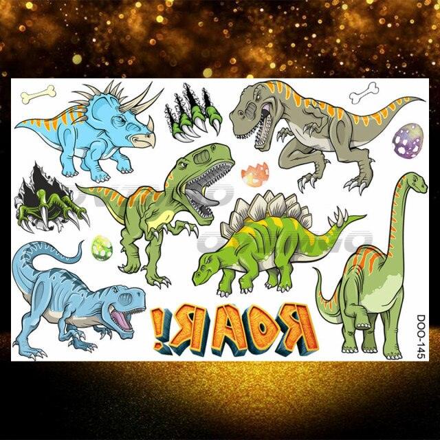 Small 3D Dinosaur Temporary Sticker Tattoos Colorful Tiny Tattoos For Party Children - STEVVEX Beauty - 103, 3D Tattoo, Animal Tattoo, Arm Tattoo, Beauty, Body Tattoo, Boys Tattoo, Carnival Tattoo, Cats Tattoo, Children Tattoo, Colorful Tattoo, Dinosaur Tattoo, Face Tattoo, Fashion Tattoo, Girls Tattoo, Leg Tattoo, Luxury Tattoo, Modern Tatoos, Multi-Colored Tattoo, Realistic Tattoo, Small Tattoo, Stylish Tattoo, Tattoo, Waterproof Tattoo, Women Tattoo - Stevvex.com