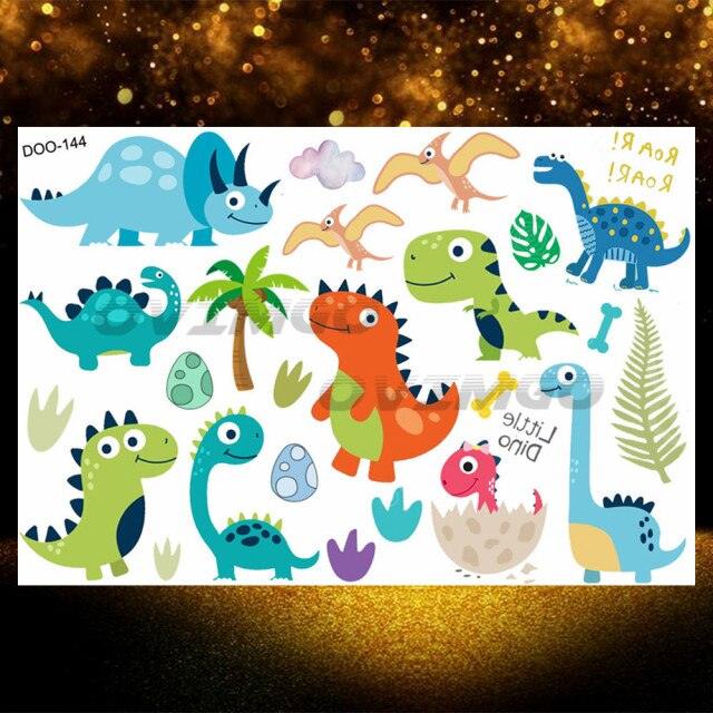 Small 3D Dinosaur Temporary Sticker Tattoos Colorful Tiny Tattoos For Party Children - STEVVEX Beauty - 103, 3D Tattoo, Animal Tattoo, Arm Tattoo, Beauty, Body Tattoo, Boys Tattoo, Carnival Tattoo, Cats Tattoo, Children Tattoo, Colorful Tattoo, Dinosaur Tattoo, Face Tattoo, Fashion Tattoo, Girls Tattoo, Leg Tattoo, Luxury Tattoo, Modern Tatoos, Multi-Colored Tattoo, Realistic Tattoo, Small Tattoo, Stylish Tattoo, Tattoo, Waterproof Tattoo, Women Tattoo - Stevvex.com